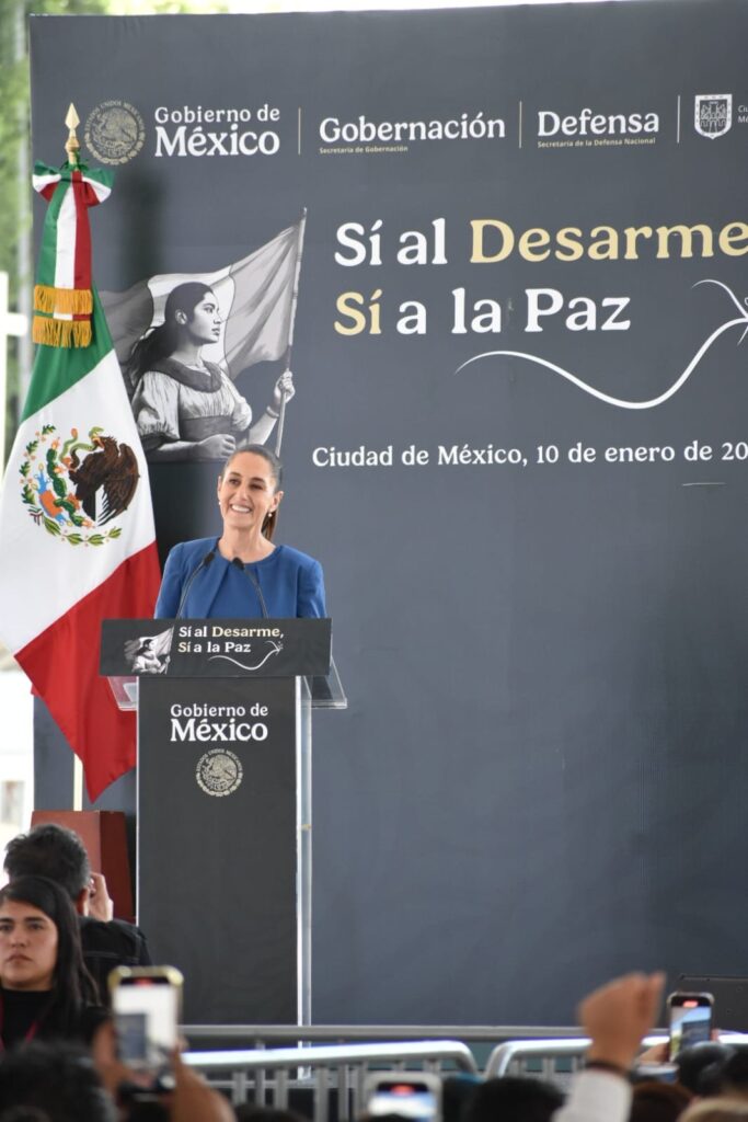 Presenta en la Basílica de Guadalupe el plan sí al desarme, sí a la paz
