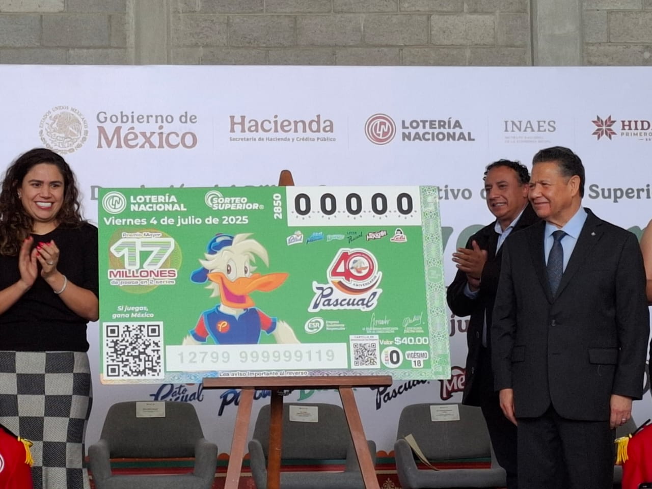 Cooperativa Pascual- 40 Años de Lucha y Éxito Obrero Celebrado en Billete de Lotería