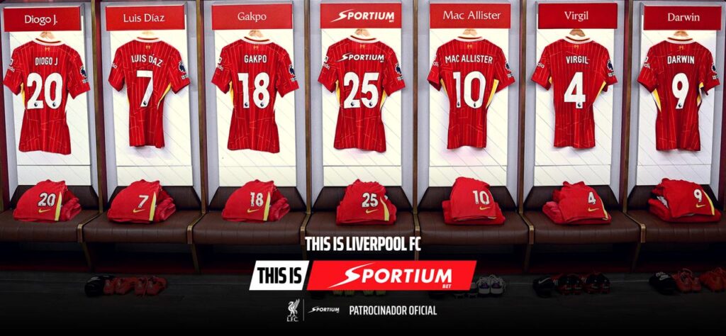 Sportiumbet México, nuevo patrocinador del campeón Liverpool