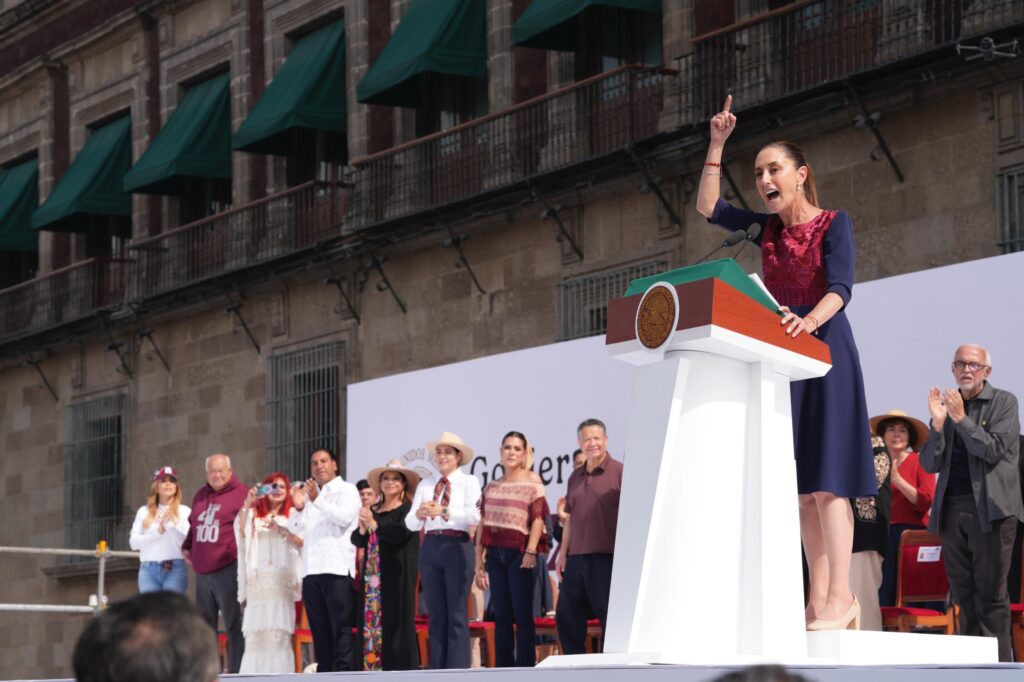 Presidenta Sheinbaum celebra 7 años de la 4T y presume logros