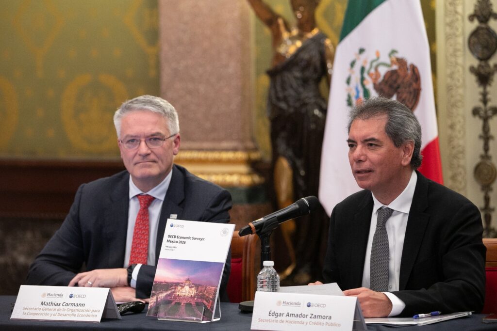 OCDE eleva la perspectiva de crecimiento económico de México para 2026
