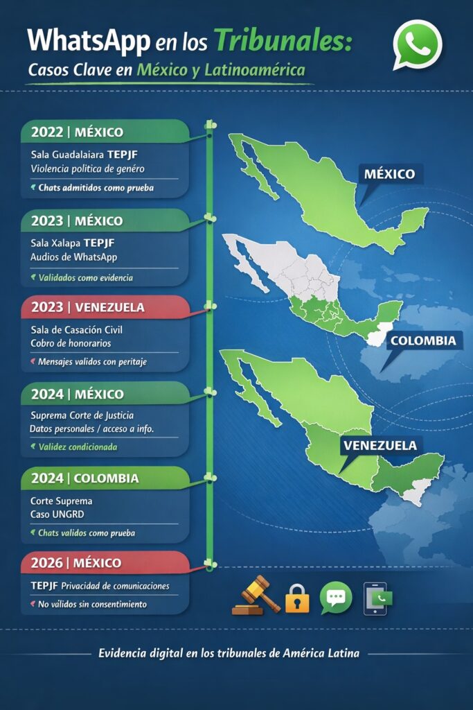 WhatsApp y su validez jurídica en conflictos legales