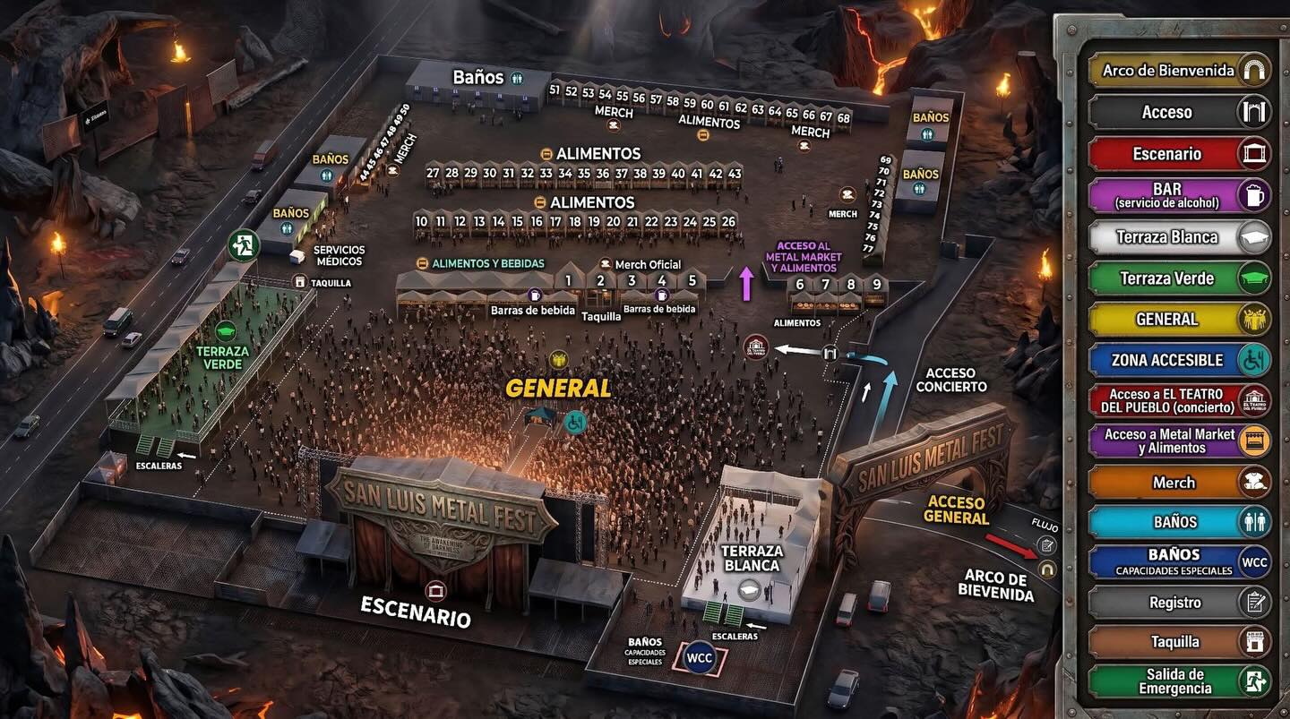 SAN LUIS METAL FEST 2026 MAPA