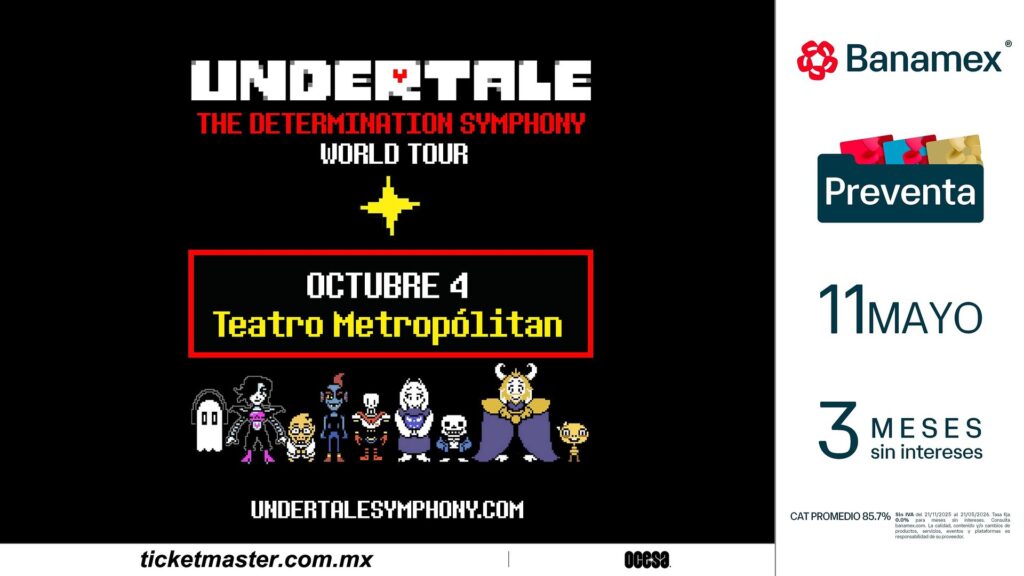 ¡Alerta Gamer! UNDERTALE llegará a México con una experiencia inmersiva