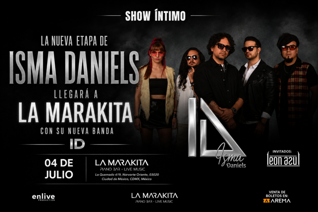 La nueva etapa de Isma Daniels llegará a La Marakita con su nueva banda ID