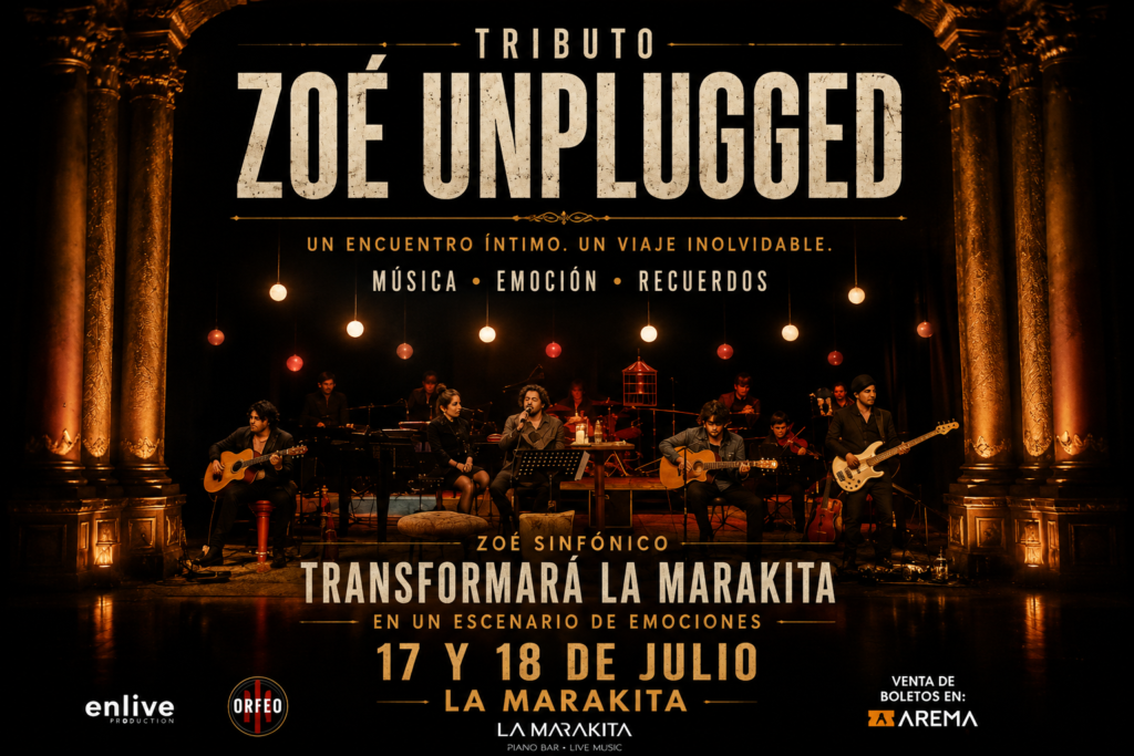 Zoé Sinfónico transformará La Marakita en un escenario de emociones