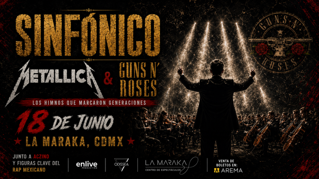 Esta semana llega a la CDMX el tributo sinfónico a Metallica y Guns N’ Roses