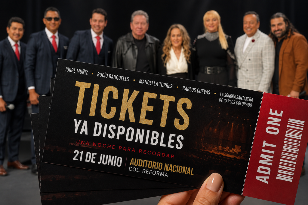 Jorge Muñiz, Rocío Banquells y Manoella Torres unen sus voces en una noche histórica en el Auditorio Nacional