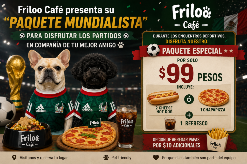 Friloo Café presenta su “Paquete Mundialista” para disfrutar los partidos en compañía de tu mejor amigo