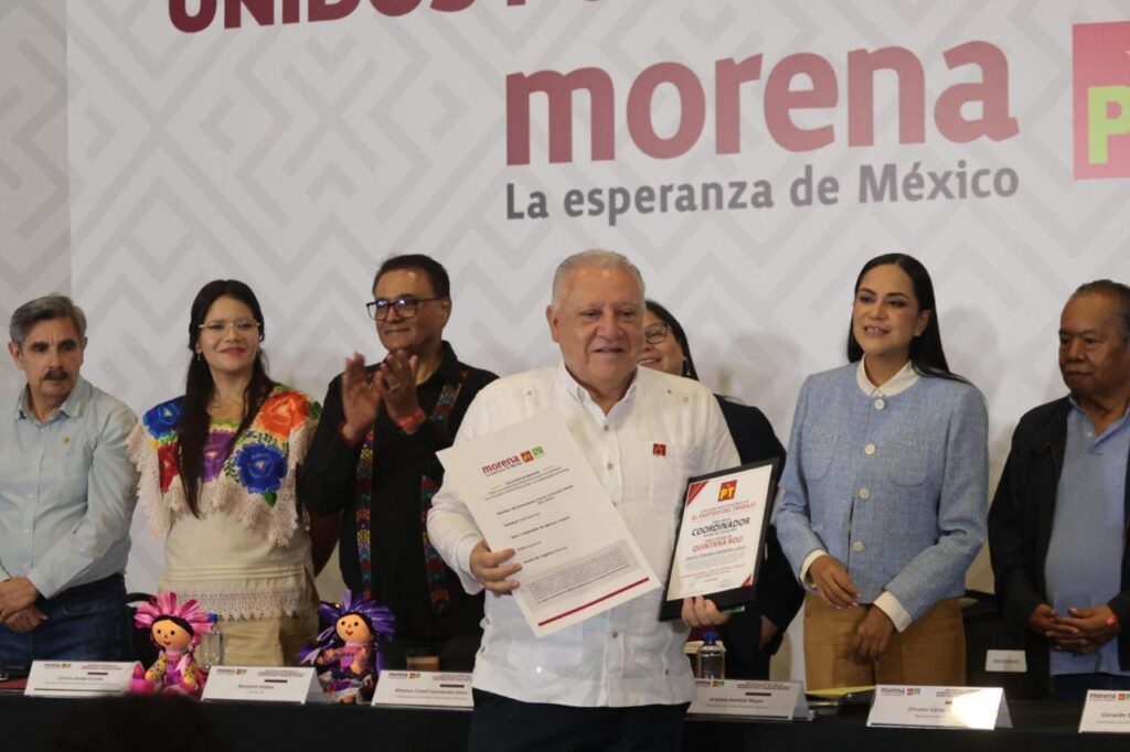 Rafael Marín se registra en Morena para buscar la coordinación en Quintana Roo