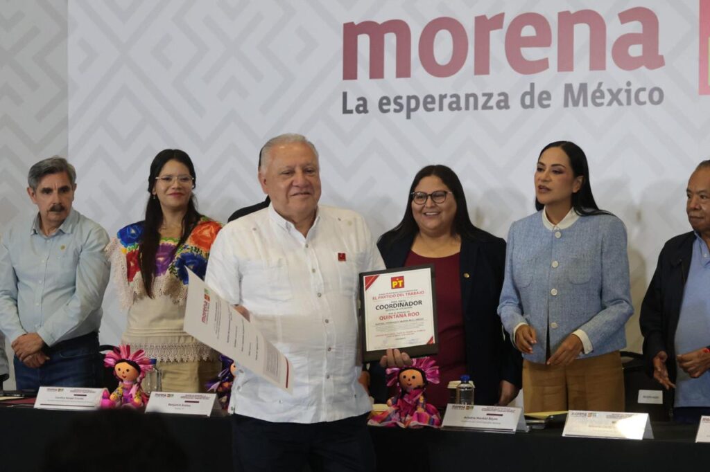 Rafa Marín formaliza su registro para encabezar la Defensa de la Transformación y la Soberanía en Quintana Roo