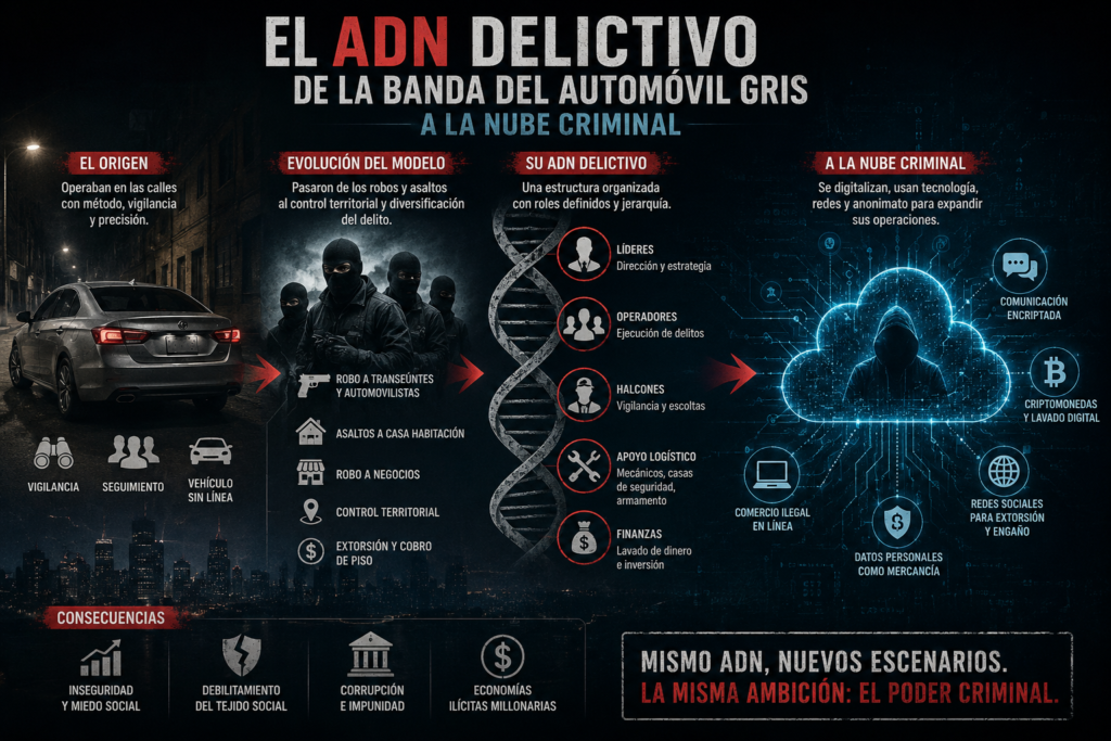 El ADN delictivo de la Banda del Automóvil Gris a la nube criminal