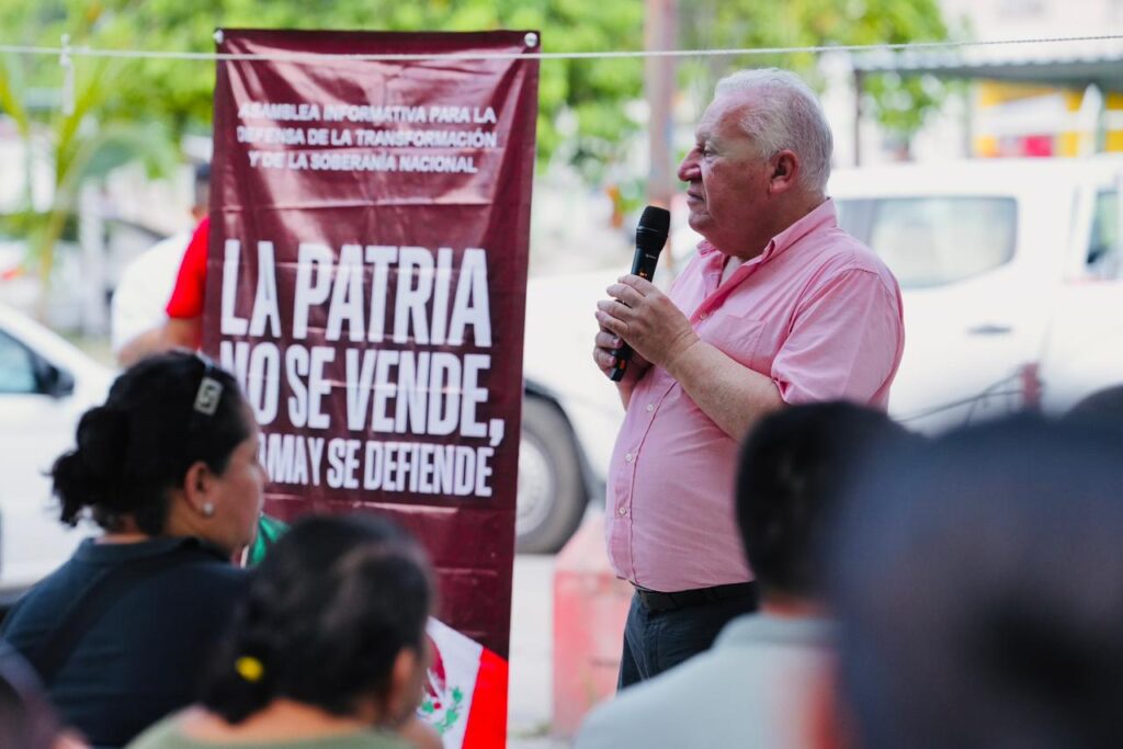 Rafa Marín impulsa la participación ciudadana y la unidad en asambleas de Morena en Cancún