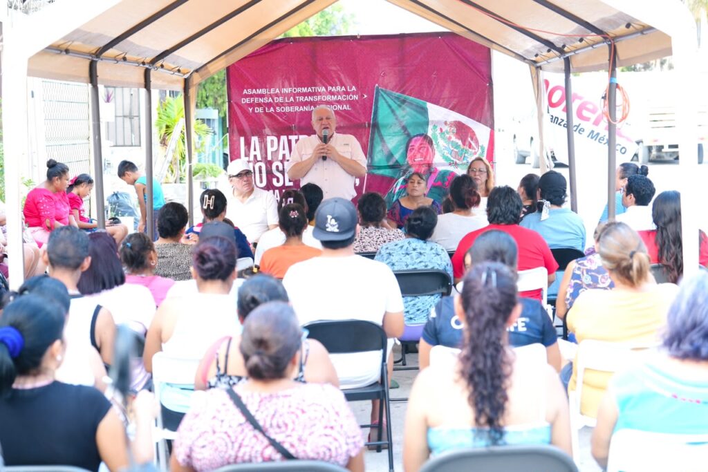 Rafa Marín encabeza encuentro con la militancia de Morena en Cancún para reforzar la organización territorial