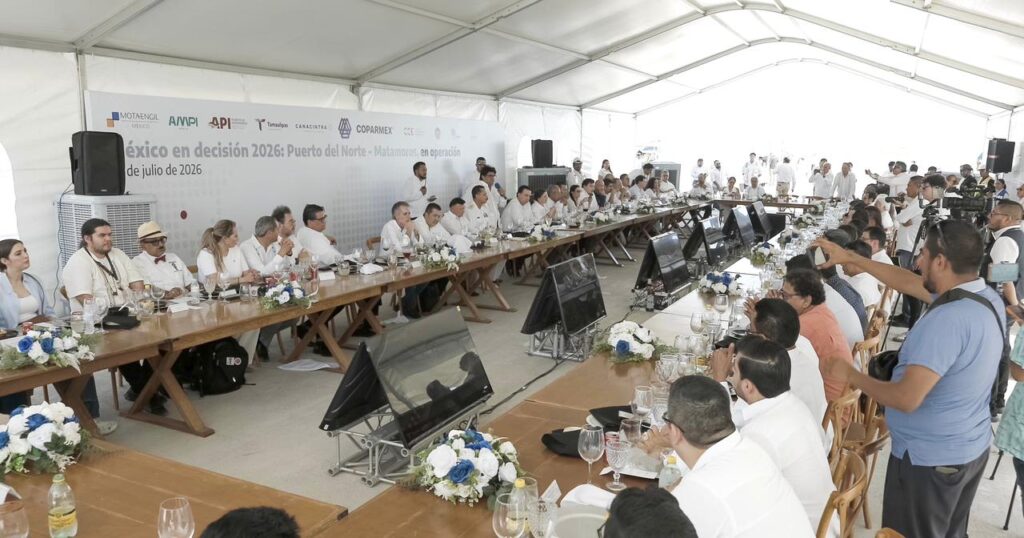 Gobierno de Tamaulipas promueve el Puerto del Norte ante líderes empresariales del país; lo consolida como proyecto estratégico para la competitividad nacional