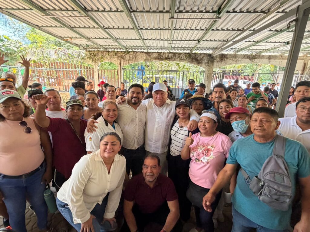 Rafa Marín encabeza encuentro ciudadano en Tres Reyes y refuerza mensaje sobre soberanía y participación popular