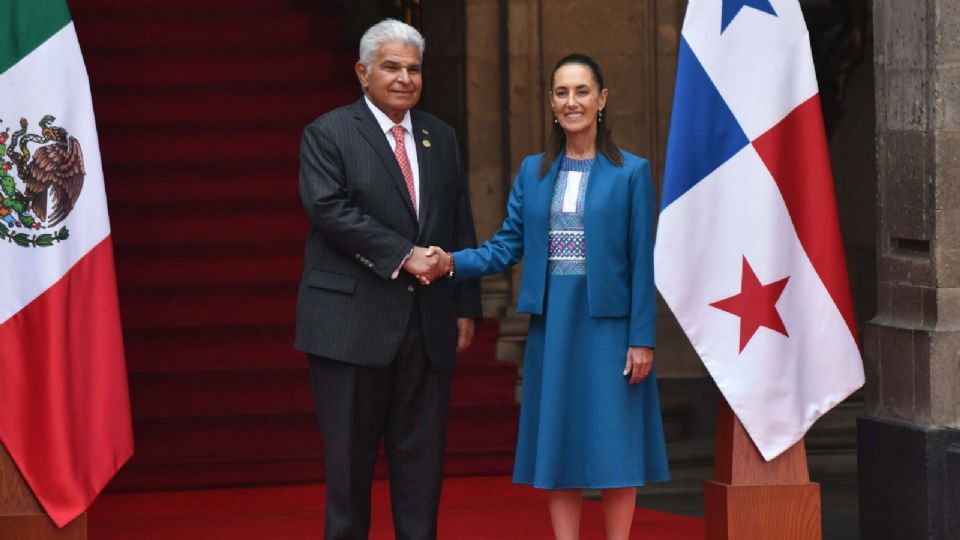 Sheinbaum recibe al presidente de Panamá  y le manifiesta respaldo a tratado de neutralidad permanente del Canal de Panamá