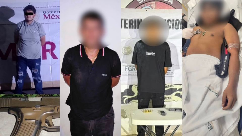 Asesinan a dos personas y detienen a cuatro sujetos tras varios hechos de violencia en Mazatlán