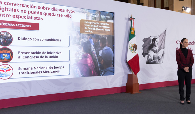 Presidenta anuncia foros para regular el uso de redes sociales y plataformas digitales entre niñas, niños y adolescentes
