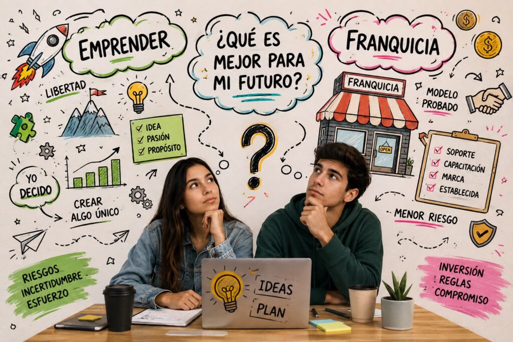 Adquirir una franquicia o emprender: elige la opción que mejor se adapte a tus objetivos