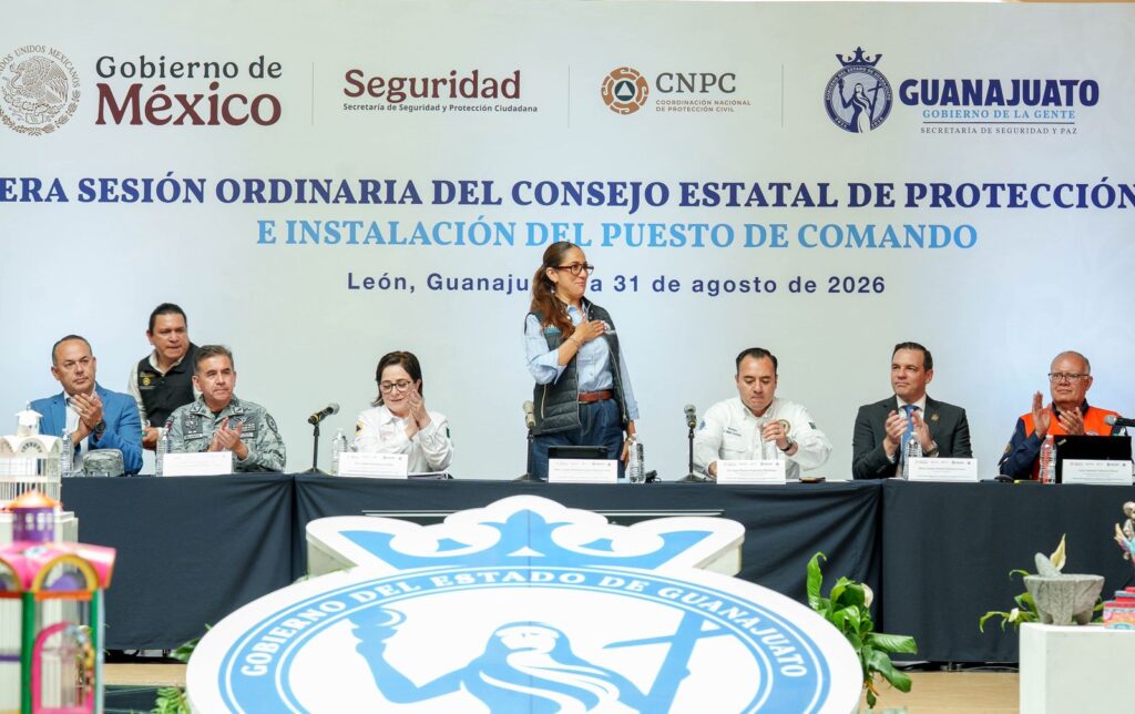 Guanajuato refuerza su estrategia ante emergencias; Libia Dennise instala Puesto de Comando