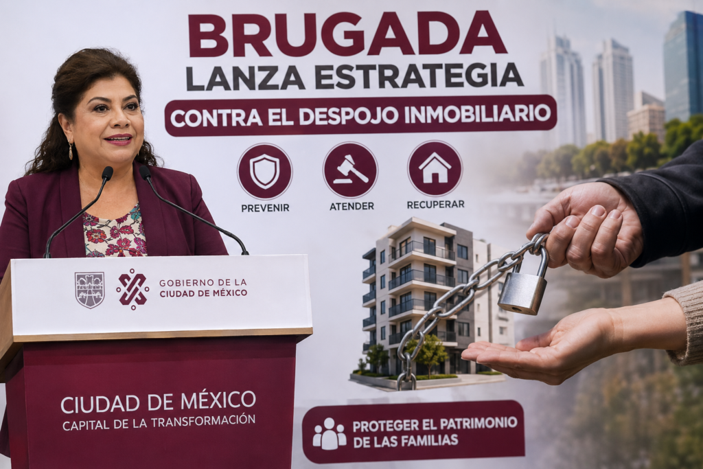 Brugada lanza estrategia contra el despojo inmobiliario