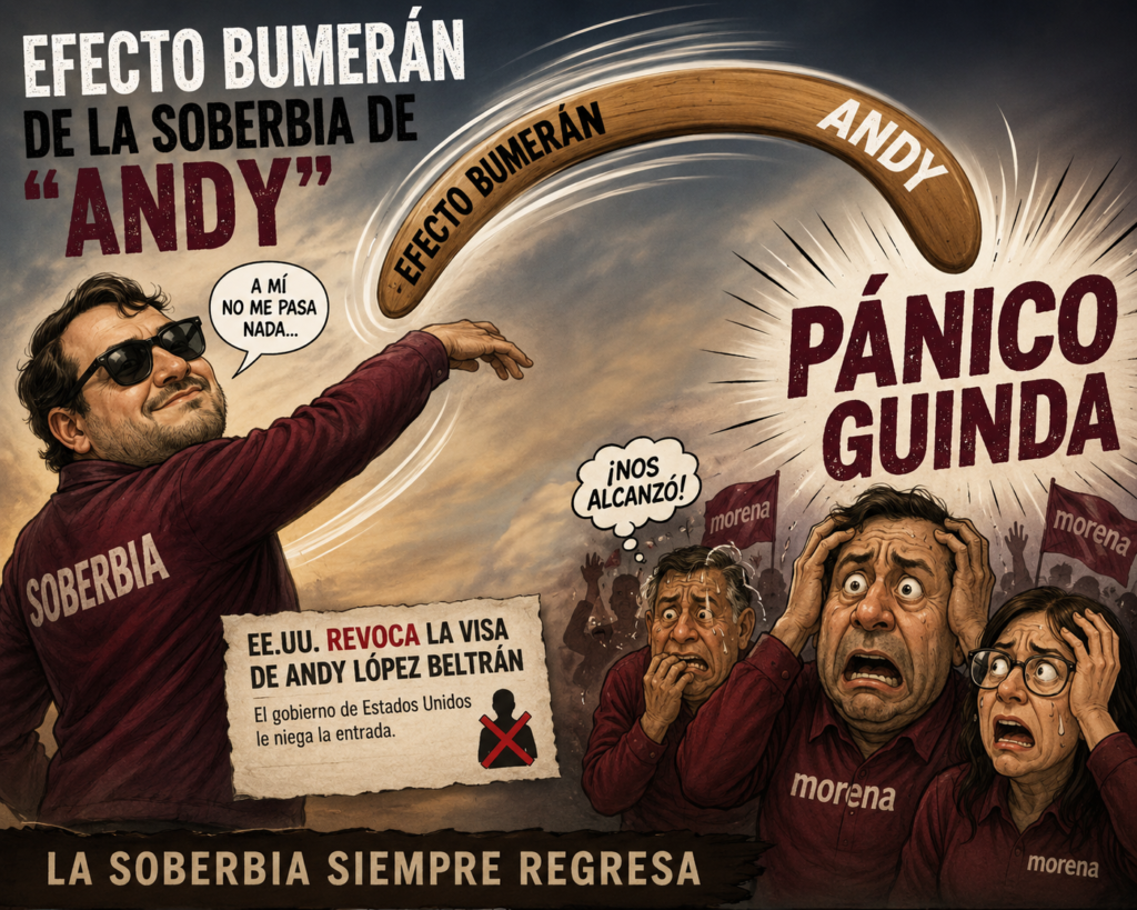 Efecto Bumerán de la soberbia de «Andy al pánico guinda