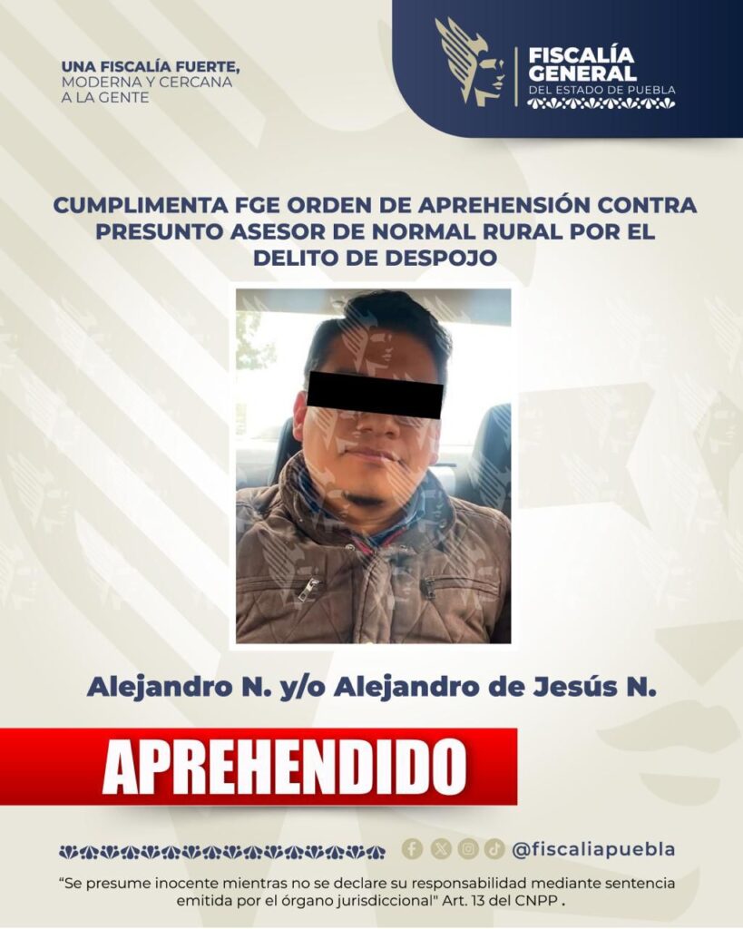 Detienen en CDMX a señalado por despojo de Normal Rural