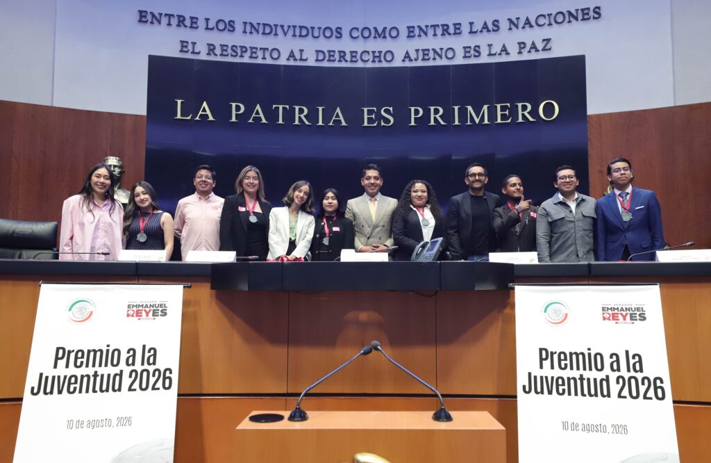Entregan en el Senado Premio a la Juventud 2026