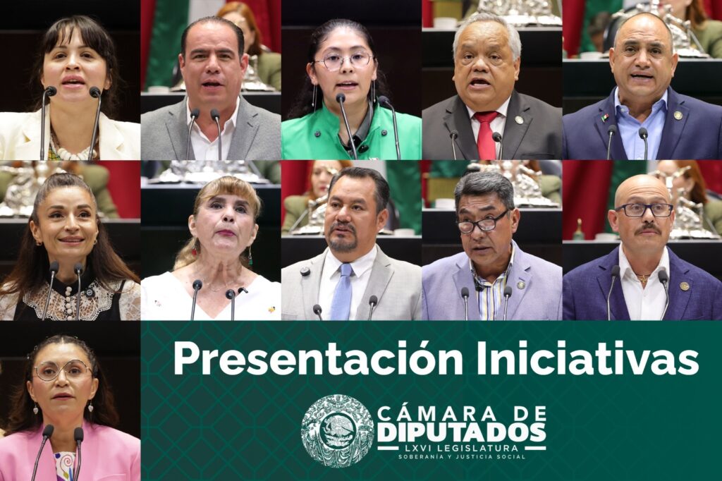 Diputadas y diputados de Morena, PAN, PVEM, PT, PRI y MC presentaron 15 iniciativas para modificar la Constitución y distintas legislaciones