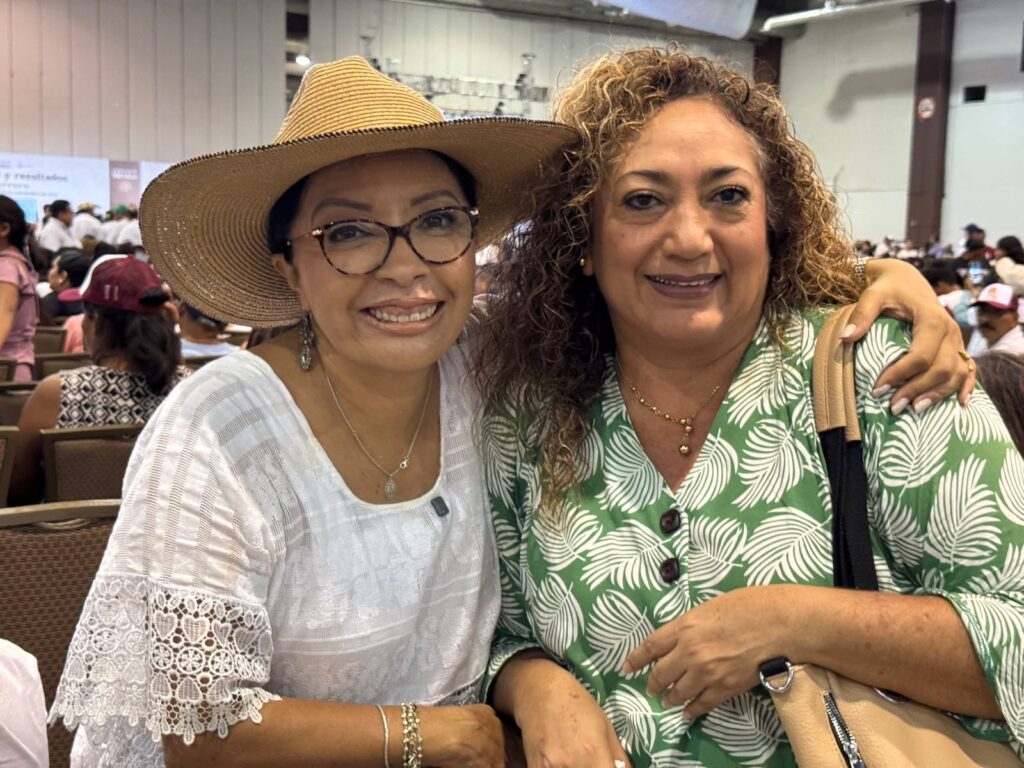 Esthela Damián acompaña a Claudia Sheinbaum en su informe ante el pueblo de Guerrero