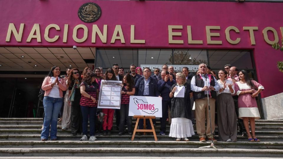 INE rechaza el nuevo emblema del partido Somos; representantes entregan tercera propuesta