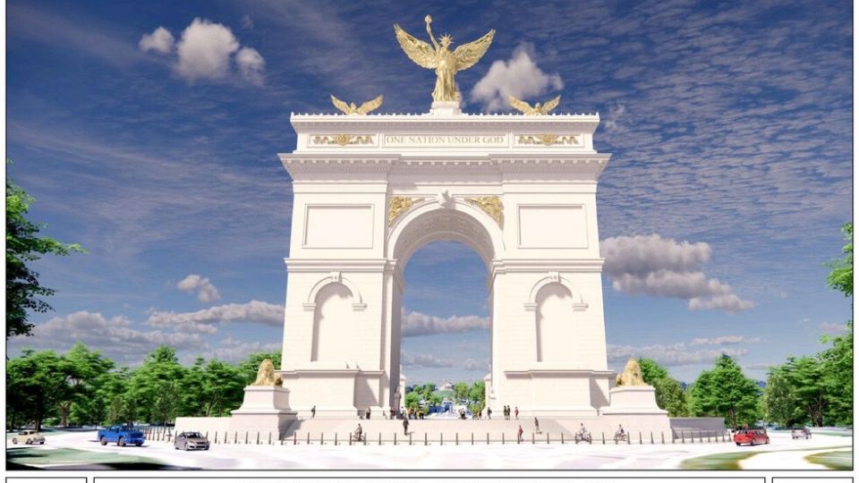 Trump anuncia que el «Arco del Triunfo» que planea construir en Washington D.C. será un complejo militar