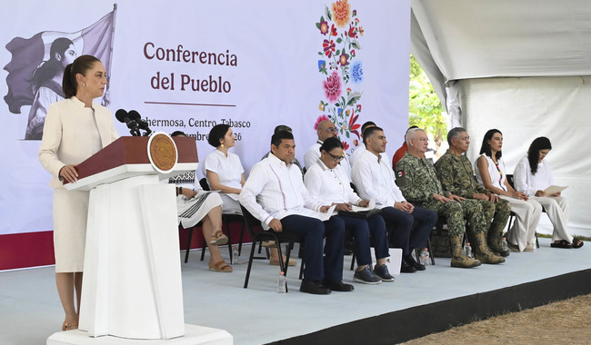 Claudia Sheinbaum: seguridad y cero impunidad reducen 54% los homicidios en Tabasco
