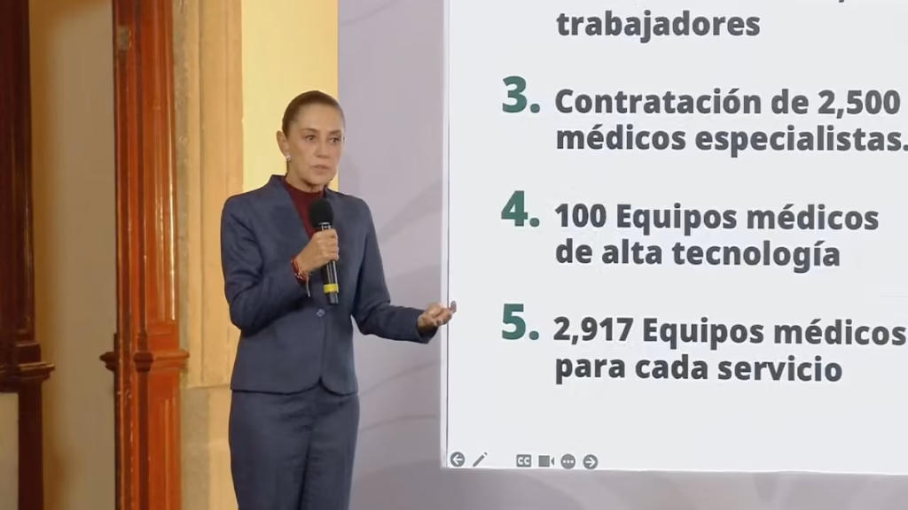 Sheinbaum anuncia plan para reducir las listas de espera del IMSS