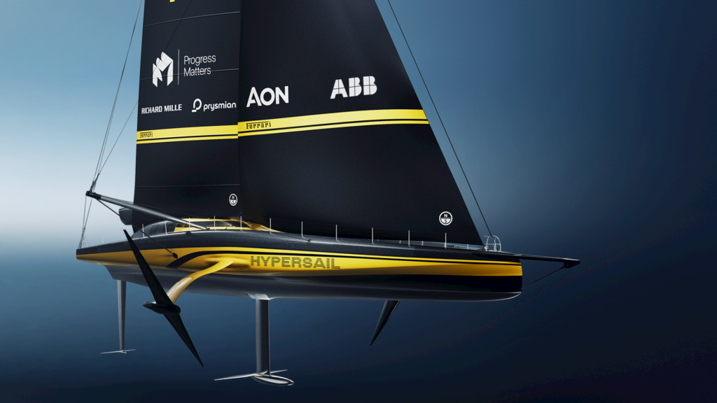 ABB une fuerzas con Ferrari Hypersail para llevar la corriente continua a nuevos horizontes