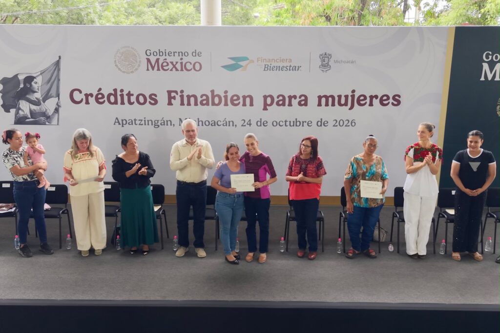 Sheinbaum cumple en Michoacán: 56 mil 500 créditos sin intereses impulsan los negocios de las mujeres