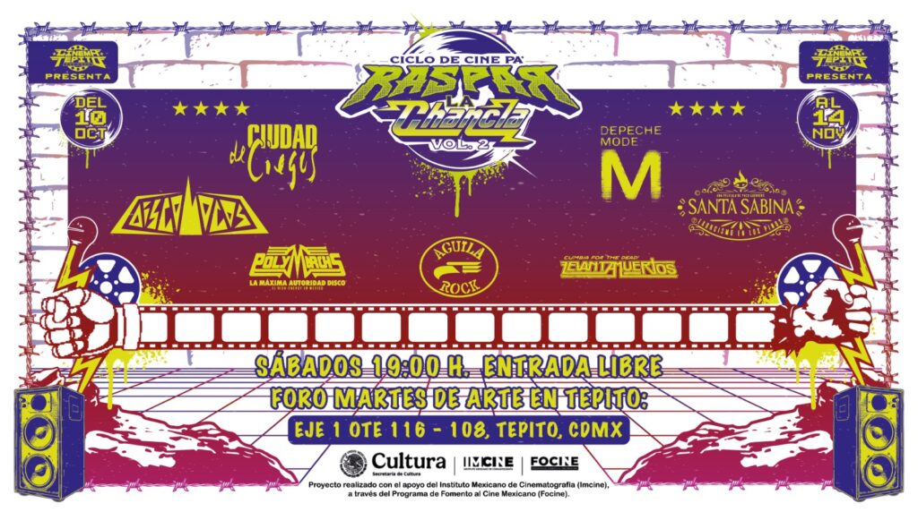 CINEMA TEPITO PRESENTA PA’ RASPAR LA CHANCLA VOL. 2: DE LA PANTALLA A LA PISTA
