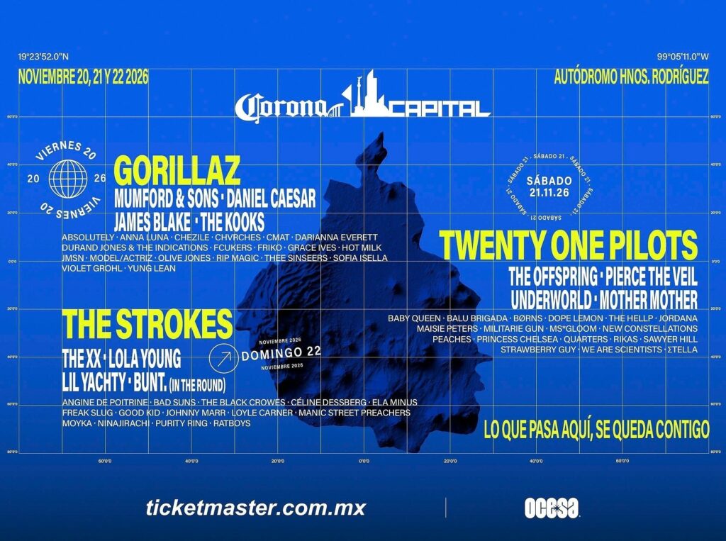 Corona Capital supera los 3 millones de asistentes y fortalece la economía de la CDMX